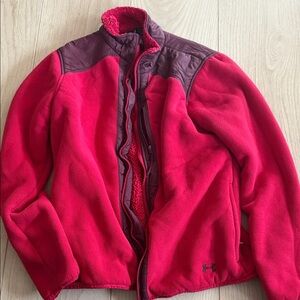 Under Armour Red and Purple Fleece Jacket